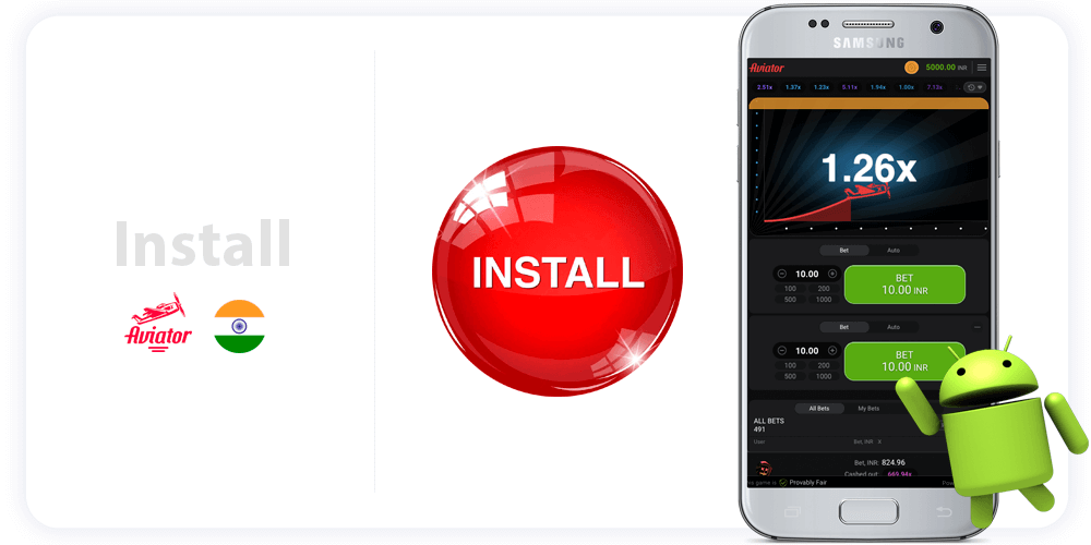 Aviator Game App Installation process on Android